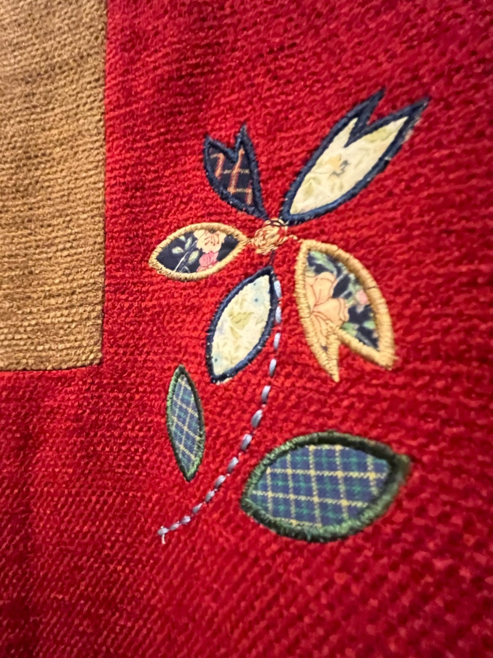 Vintage KORET City Blues 90s Artsy Patchwork Embroidered Statement Jacket - Picture 13 of 16